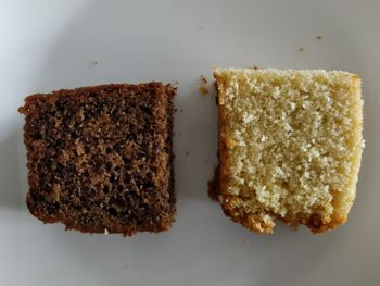 Close-up of cake in plate