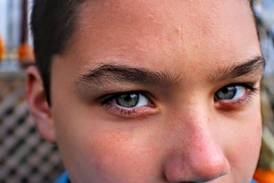 Close-up portrait of boy