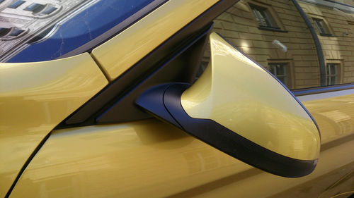 Close-up of yellow indoors