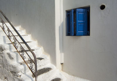 Window of white building
