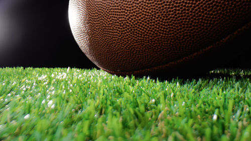 Close-up of ball on field