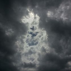 Low angle view of cloudy sky