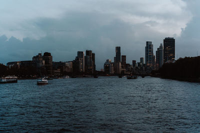 View of city at waterfront