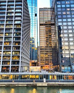 View of skyscrapers in city