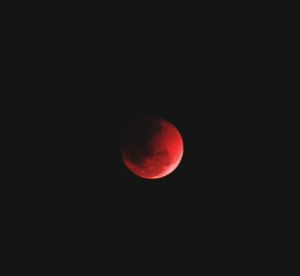 View of moon against clear sky at night