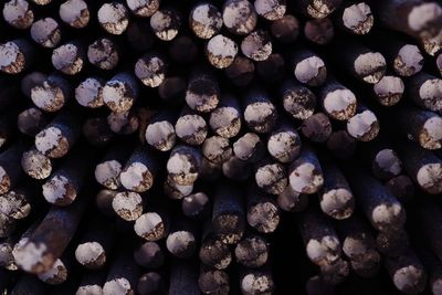 Full frame shot of firewood