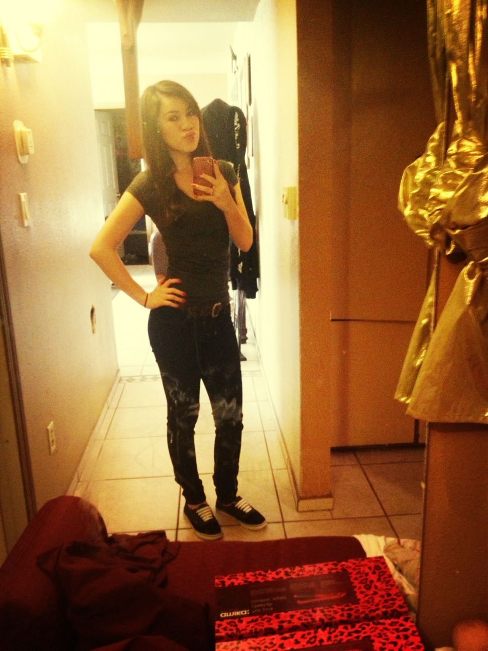 I wore shoes for once :D