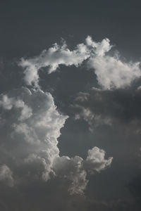 Low angle view of clouds in sky