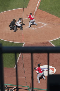 Close-up of woman in pond