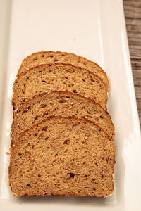 Close-up of bread on plate