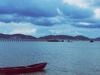 Scenic view of sea against sky