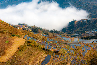 Panoramic view of landscape against sky