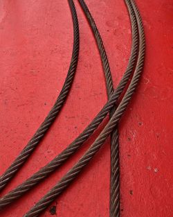 Full frame shot of red rope