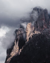 Scenic view of rocky mountains against sky