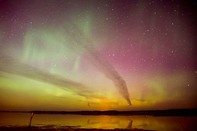 Scenic view of sky at night