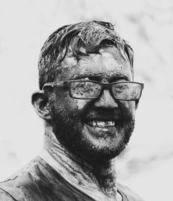 Portrait of young man wearing sunglasses