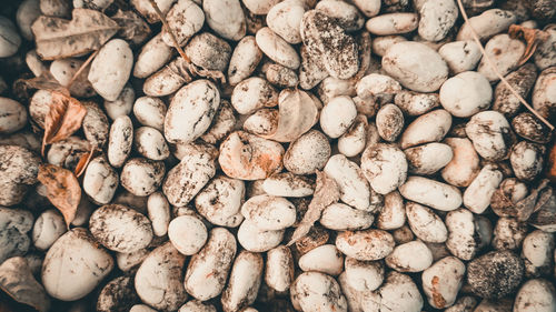 Full frame shot of bread for sale at market