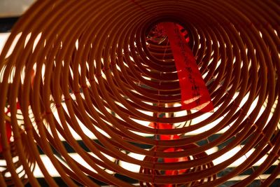 Full frame shot of spiral staircase