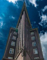 Low angle view of building against sky