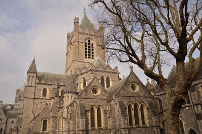 Low angle view of historic building against sky