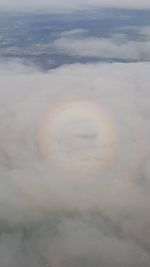 Aerial view of cloudscape