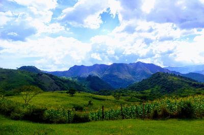 Scenic view of landscape against sky