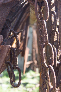 Close up of chain