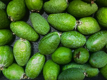 Full frame shot of green fruits