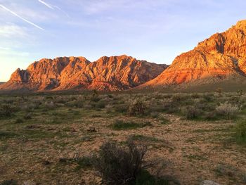 Rocky mountains at red rock canyon national conservation area