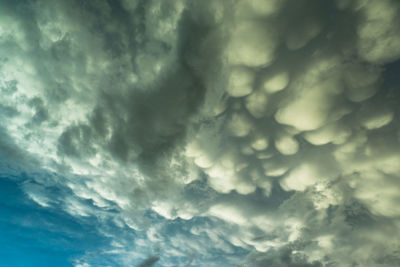 Low angle view of clouds in sky