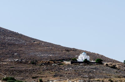 Church against clear sky