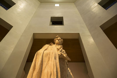 Low angle view of buddha statue