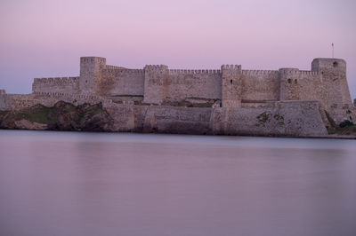 View of fort against clear sky