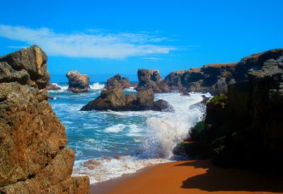 Scenic view of sea against sky