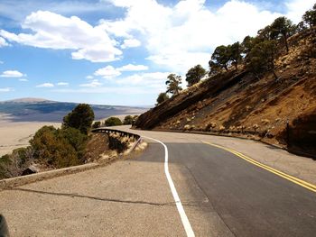 Road passing through landscape