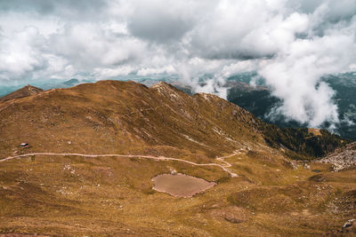 Mountain path in the dolomites