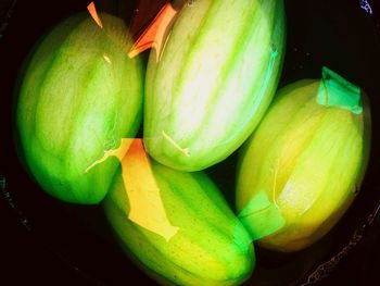 High angle view of fruits