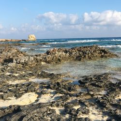 Scenic view of sea against sky