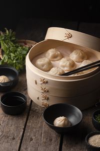 Close-up of food on table