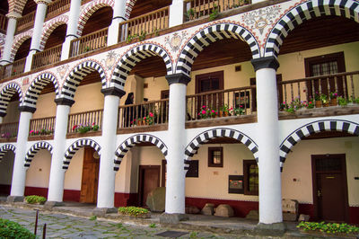 Rila monastery arches 