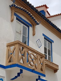 Low angle view of house against sky