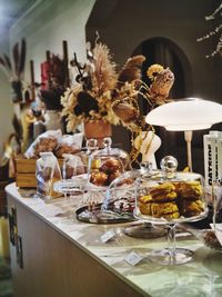 Close-up of food on table