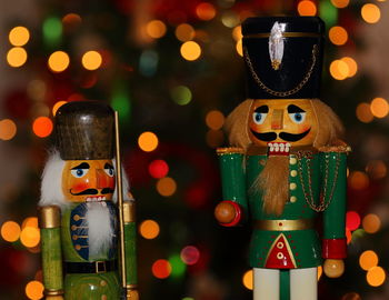 Close-up of illuminated toys