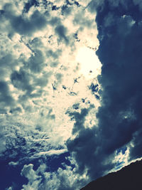 Low angle view of clouds in sky