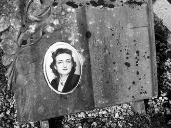 Portrait of smiling boy with hole