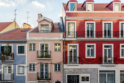 Residential buildings against sky