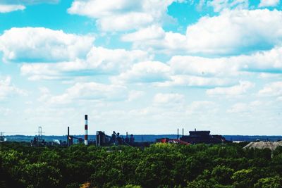 Panoramic shot of buildings against sky