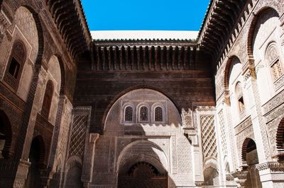 Low angle view of historical building