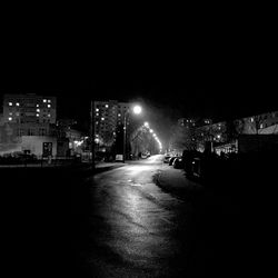 City street at night