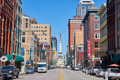 View of city street